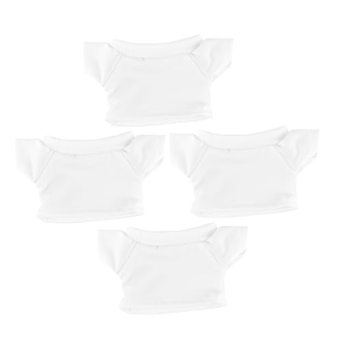 SOLUSTRE 4 Stück Bärt-Shirt Bärenshirt Plüschtierkleidung Bekleidungszubehör Für Stofftiere Kleidung Für Stofftiere Stofftierkleidung Stofftiere Zubehör Weiß Baumwolle SOLUSTRE 4 Stück Bärt-Shirt Bärenshirt Plüschtierkleidung Bekleidungszubehör Für Stofftiere Kleidung Für Stofftiere Stofftierkleidung Stofftiere Zubehör Weiß Baumwolle von SOLUSTRE
