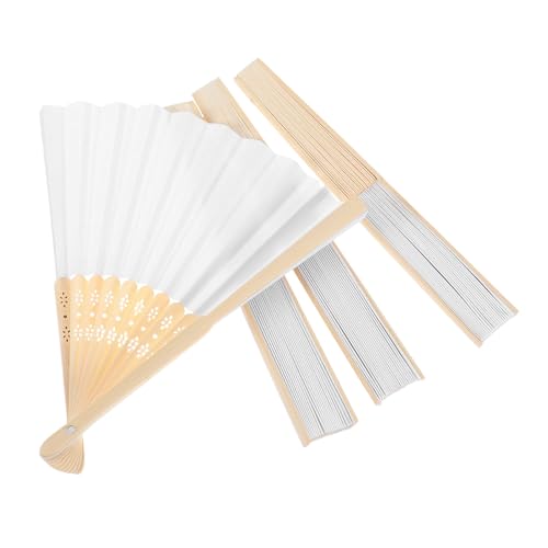 SOLUSTRE 4 Stück Faltfächer Weiße Diy Fächer für Malen und Bühnenauftritte Leere Gestaltung für Kreative Bastelprojekte SOLUSTRE 4 Stück Faltfächer Weiße Diy Fächer für Malen und Bühnenauftritte Leere Gestaltung für Kreative Bastelprojekte von SOLUSTRE