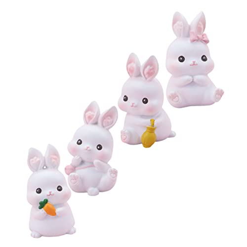 SOLUSTRE 4 Stück Kaninchen dekorative Ornamente Meerschweinchenkäfig süßes Sparschwein Puppe Hasenfiguren tortendeko Ostern Dekoration Kuchen Tortenfigurenschmuck Partyversorgung Harz Weiß SOLUSTRE 4 Stück Kaninchen dekorative Ornamente Meerschweinchenkäfig süßes Sparschwein Puppe Hasenfiguren tortendeko Ostern Dekoration Kuchen Tortenfigurenschmuck Partyversorgung Harz Weiß von SOLUSTRE