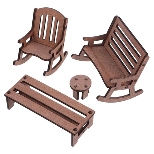 SOLUSTRE 4 Stück Mikrolandschaftsmöbel Puppenstubenbank Puppenhauszubehör Mini Möbel Set Dekoration Puppenhaus Miniatur-Landschaftsdekoration Dollhouse Feenmöbel Holz Light Brown SOLUSTRE 4 Stück Mikrolandschaftsmöbel Puppenstubenbank Puppenhauszubehör Mini Möbel Set Dekoration Puppenhaus Miniatur-Landschaftsdekoration Dollhouse Feenmöbel Holz Light Brown von SOLUSTRE