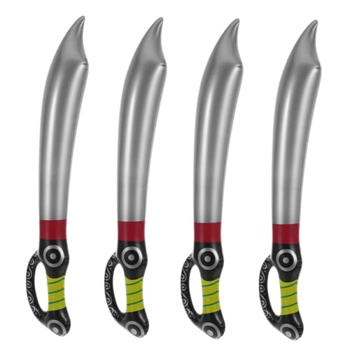 SOLUSTRE 4stücke Aufblasbare Piratenschwerter Lange Requisiten Für Piratenkostüme Halloween-partys Und Sommerpool-spaß SOLUSTRE 4stücke Aufblasbare Piratenschwerter Lange Requisiten Für Piratenkostüme Halloween-partys Und Sommerpool-spaß von SOLUSTRE