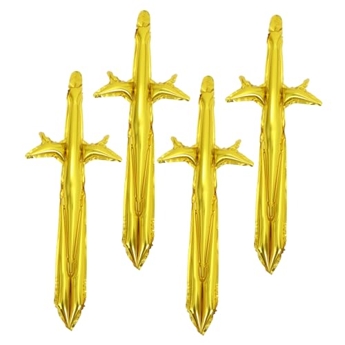 SOLUSTRE 4 Stück Teiliges Aufblasbares Piratenschwert Robustes Material als Cosplay Requisite und Piratenparty Zubehör für Halloween und Poolpartys SOLUSTRE 4 Stück Teiliges Aufblasbares Piratenschwert Robustes Material als Cosplay Requisite und Piratenparty Zubehör für Halloween und Poolpartys von SOLUSTRE
