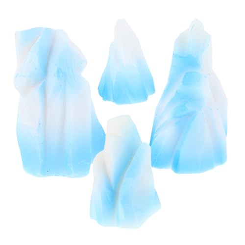 SOLUSTRE 4 Stück Teiliges Resin Mini Realistische Mikro Landschaftsdekoration für Aquarium und Mikrogarten Detailreiche Miniatur Ornamente für Sammler und Kreative Szenen von SOLUSTRE