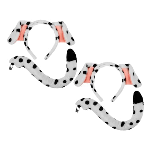 SOLUSTRE 4 Stück Welpenkopfschmuckset Stirnband mit Welpenohren Hundeohren Kostüm Dalmatinische Kostümfrauen Dalmatinerschwanz Hundeohr Stirnbänder Stirnband für Hundeohren kurzer Plüsch SOLUSTRE 4 Stück Welpenkopfschmuckset Stirnband mit Welpenohren Hundeohren Kostüm Dalmatinische Kostümfrauen Dalmatinerschwanz Hundeohr Stirnbänder Stirnband für Hundeohren kurzer Plüsch von SOLUSTRE