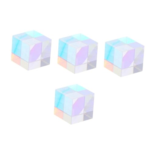 SOLUSTRE 4 Stück optisches Prisma mehrfarbiges Dispersionsprisma Auto Prisma Desktop- Kristallprisma Lichtwechselwürfel Prisma für die Physik Fotografie-Requisiten Glas SOLUSTRE 4 Stück optisches Prisma mehrfarbiges Dispersionsprisma Auto Prisma Desktop- Kristallprisma Lichtwechselwürfel Prisma für die Physik Fotografie-Requisiten Glas von SOLUSTRE
