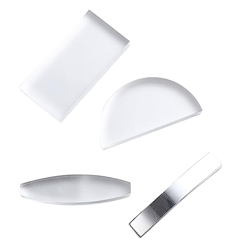 SOLUSTRE 4 Teiliges Optisches Linsenset Dreieckprisma Optikprismen Für Die Wissenschaft Prismenwürfel Lichtprisma Optische Experimente Werkzeuge Halbrunde Linse Tragbare SOLUSTRE 4 Teiliges Optisches Linsenset Dreieckprisma Optikprismen Für Die Wissenschaft Prismenwürfel Lichtprisma Optische Experimente Werkzeuge Halbrunde Linse Tragbare von SOLUSTRE