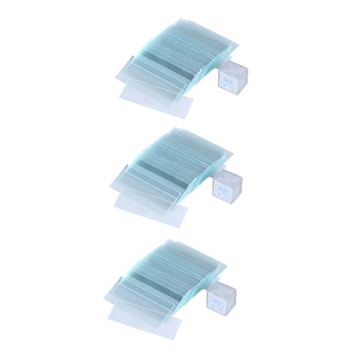 SOLUSTRE 450 Stück Objektträgergläser Mikroskop Objektträger Mikroskop Zubehör Labor Transparentes Deckglas Kindermikroskop Leere Mikroskop Probenobjektträger Deckglas Mikroskop von SOLUSTRE