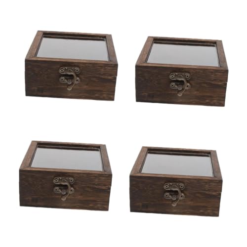 SOLUSTRE 4Er-Box Kästchen mit Insektenproben Shadowbox-Bilderrahmen Probenanzeige Schattenboxen Vitrinen Ausstellung der Steinsammlung Pin-Anzeige Pin Vitrine Holz Light Brown SOLUSTRE 4Er-Box Kästchen mit Insektenproben Shadowbox-Bilderrahmen Probenanzeige Schattenboxen Vitrinen Ausstellung der Steinsammlung Pin-Anzeige Pin Vitrine Holz Light Brown von SOLUSTRE