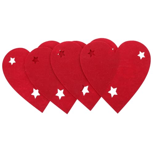 SOLUSTRE 4Stücke Weihnachtliche Besteckbeutel im Herzförmige Tischdeko für Festtage Romantisches Design für Besondere für Weihnachten Hochzeiten und Partys SOLUSTRE 4Stücke Weihnachtliche Besteckbeutel im Herzförmige Tischdeko für Festtage Romantisches Design für Besondere für Weihnachten Hochzeiten und Partys von SOLUSTRE