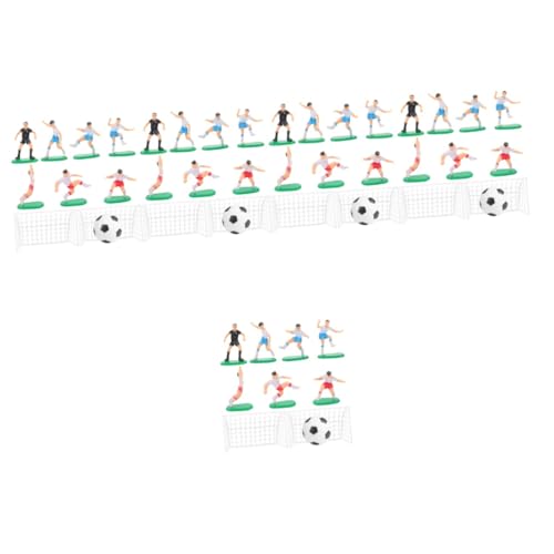 SOLUSTRE 5 Sätze Fußball Kuchen Dekoration Sport Cupcake-dekorationen Für Fußballspiele Geburtstag Fußballdekoration Für Kuchen Thematisiert Tonhöhe Fußball-kuchen-dekoration Topper Pvc von SOLUSTRE