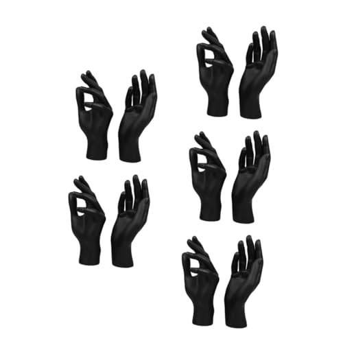 SOLUSTRE 5 Sätze Handmodell-requisiten Handstatuetten Hand-schreibtisch- Kreative Schreibtischstatuen Handschmuckbaum Handstatuen Zur Dekoration Gestenstatuen Plastik Black 2 Stück * 5 SOLUSTRE 5 Sätze Handmodell-requisiten Handstatuetten Hand-schreibtisch- Kreative Schreibtischstatuen Handschmuckbaum Handstatuen Zur Dekoration Gestenstatuen Plastik Black 2 Stück * 5 von SOLUSTRE