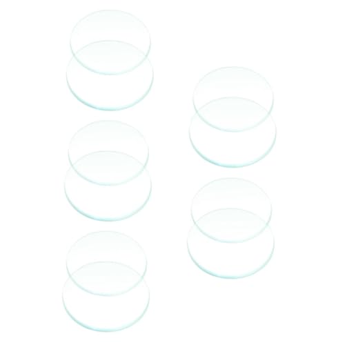 SOLUSTRE 5 Sätze Optische Konvexe Linse Doppelt Konkave Linse Vergrößerungslinse Konvexe Linse Klein Doppelkonvexlinse Optische Bikonvexe Linse Brille Optisch Glas Transparent 2 Stück * 5 von SOLUSTRE
