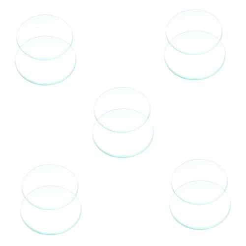 SOLUSTRE 5 Sätze Optische Konvexe Linse Teleskop-objektiv Optische Linse Für Den Unterricht Konvexe Linse Klein Lupe Lehrmittel Für Physik Kleine Konvexe Linse Glas Transparent 2 Stück * 5 von SOLUSTRE