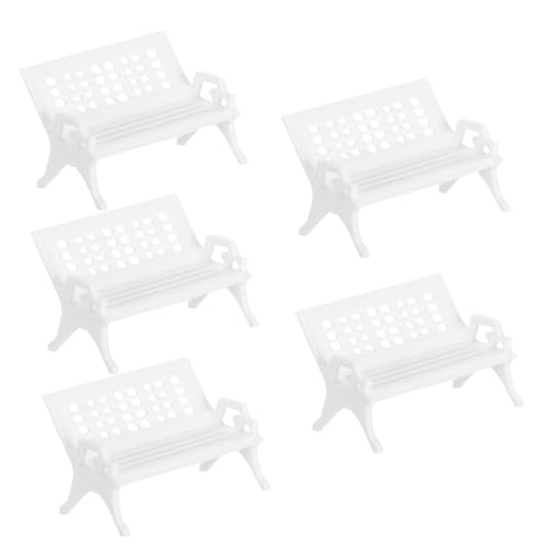SOLUSTRE 5 Stück Mini-parkstuhl Kleinmöbel Mini-Stuhl Aus Kunststoff Miniaturmodellmöbel Puppenstühle Miniatur-stuhlspielzeug Mini-Sofa Mini-puppenhausmöbel Wohnstuhl Weiß Plastik SOLUSTRE 5 Stück Mini-parkstuhl Kleinmöbel Mini-Stuhl Aus Kunststoff Miniaturmodellmöbel Puppenstühle Miniatur-stuhlspielzeug Mini-Sofa Mini-puppenhausmöbel Wohnstuhl Weiß Plastik von SOLUSTRE
