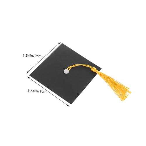 SOLUSTRE 50 Satz Doktorhut Süßigkeitendekoration Abschlussfeier Dekorativ Abschlussfeier Dekorationen Abschluss Liefert Graduierungsaufsätze Für Tische Abschluss-herzstück Papier Schwarz von SOLUSTRE