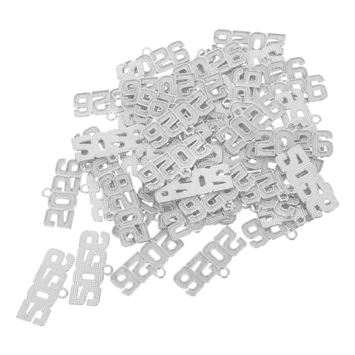 SOLUSTRE 50 stücke 2026 Jahr Legierung Charms Anhänger Für DIY Keychain Graduierung Quaste Charms Halskette Armbänder Schmuck Machen Zubehör Schlüsselring Ornamente SOLUSTRE 50 stücke 2026 Jahr Legierung Charms Anhänger Für DIY Keychain Graduierung Quaste Charms Halskette Armbänder Schmuck Machen Zubehör Schlüsselring Ornamente von SOLUSTRE