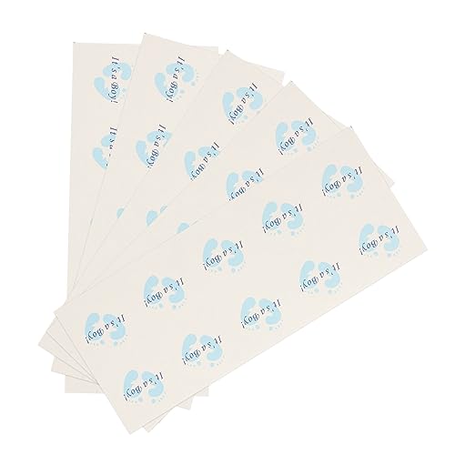 SOLUSTRE 50Blätter Geschenkaufkleber für Babyparty Selbstklebende Aufkleber zur Dekoration von Geschenkboxen für Süßigkeiten und Kreative Verpackungen Langlebig von SOLUSTRE