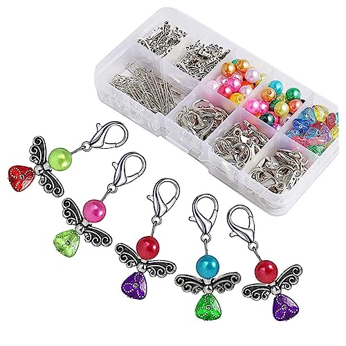 SOLUSTRE 50Stücke DIY Hochzeitsfeier Schlüsselketten mit Dekorativen Anhängern Gemischten Farben für Kreative Gastgeschenke und Kleine Partyaccessoires von SOLUSTRE