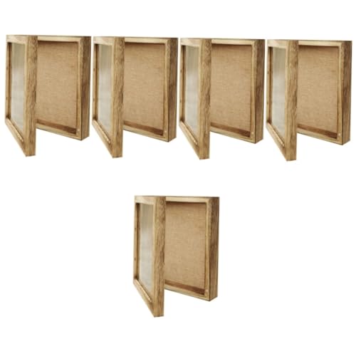 SOLUSTRE 5Er-Box schutzbox aufbewahrungsdose naturholz aufbewahrung für schmuck kalanchoe decor Kleberegal Pin Vitrine hängend Stand Shadow Box Medaillenanzeige Blumenpresse Rahmen hölzern SOLUSTRE 5Er-Box schutzbox aufbewahrungsdose naturholz aufbewahrung für schmuck kalanchoe decor Kleberegal Pin Vitrine hängend Stand Shadow Box Medaillenanzeige Blumenpresse Rahmen hölzern von SOLUSTRE