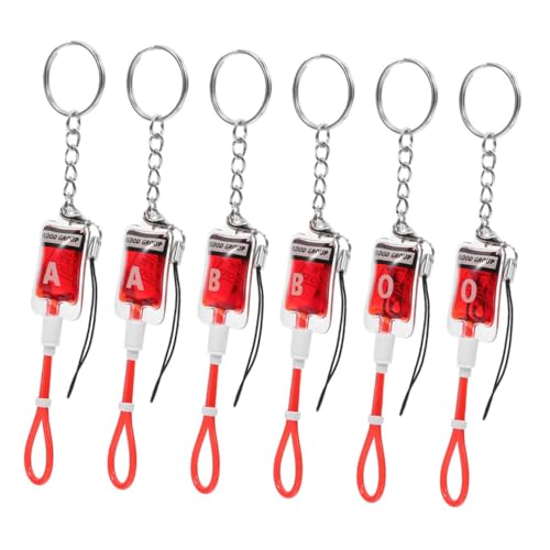 SOLUSTRE 6 Stück Blutgruppen Schlüsselanhänger Teiliges B Gothic Halloween Spuk Dekoration als Schlüssel und Handyanhänger für Festliche Partytüten SOLUSTRE 6 Stück Blutgruppen Schlüsselanhänger Teiliges B Gothic Halloween Spuk Dekoration als Schlüssel und Handyanhänger für Festliche Partytüten von SOLUSTRE