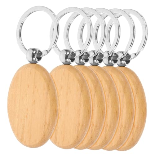 SOLUSTRE 6 Stück Gravierbare Schlüsselanhänger aus Buchenholz Blanko Holzanhänger für DIY Basteln Personalisierbare Holz Schlüsselringe Vielseitige Holzdeko zum Bemalen und Gravieren SOLUSTRE 6 Stück Gravierbare Schlüsselanhänger aus Buchenholz Blanko Holzanhänger für DIY Basteln Personalisierbare Holz Schlüsselringe Vielseitige Holzdeko zum Bemalen und Gravieren von SOLUSTRE