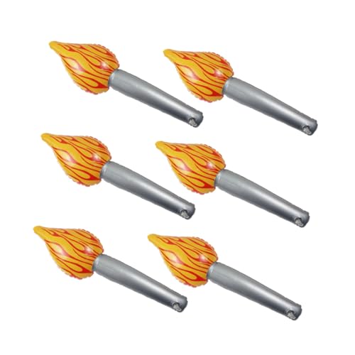 SOLUSTRE 6 Stück Teiliges Aufblasbares Fackelspielzeug Performance Requisiten für Bühnenauftritte Sportveranstaltungen und Geburtstagsfeiern Hochwertige Simulation Fackeln SOLUSTRE 6 Stück Teiliges Aufblasbares Fackelspielzeug Performance Requisiten für Bühnenauftritte Sportveranstaltungen und Geburtstagsfeiern Hochwertige Simulation Fackeln von SOLUSTRE