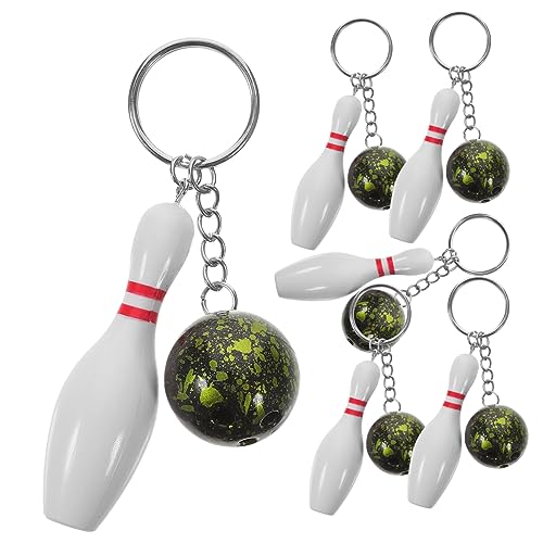 SOLUSTRE 6 Stück Teiliges Bowling Schlüsselanhänger und Ball Schlüsselbund Partygeschenke für Bowling Fans und Kindergeburtstage SOLUSTRE 6 Stück Teiliges Bowling Schlüsselanhänger und Ball Schlüsselbund Partygeschenke für Bowling Fans und Kindergeburtstage von SOLUSTRE