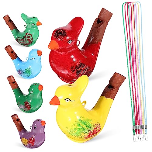 SOLUSTRE 6Stücke Keramik Vogelpfeifen Wasserspielzeug mit Schlüsselbändern Handgemacht Vogelgeräusche Lernspielzeug für Geburtstagsgeschenke Gemischten Farben SOLUSTRE 6Stücke Keramik Vogelpfeifen Wasserspielzeug mit Schlüsselbändern Handgemacht Vogelgeräusche Lernspielzeug für Geburtstagsgeschenke Gemischten Farben von SOLUSTRE