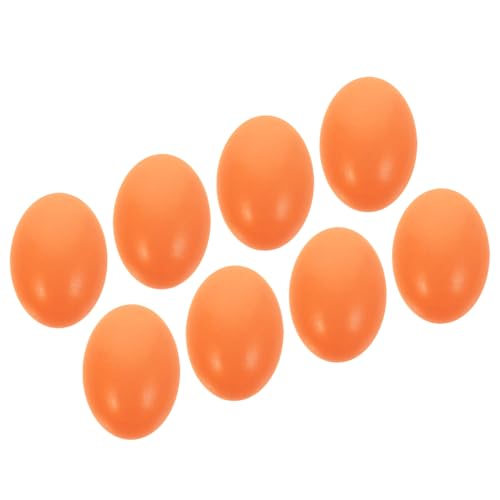 SOLUSTRE 8 Stück Teiliges Künstliche Holzeier zum Bemalen Glatte Oberfläche Sichere DIY Deko für Ostern und Party Realistische Holz Eier Ornamente für Basteln Garten Fenster und von SOLUSTRE
