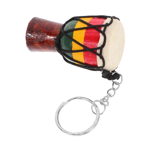 SOLUSTRE Afrikanischer Trommel Schlüsselanhänger Handtrommel Ornament Einzigartiger Reise Souvenir Anhänger Vielseitig für Taschen und Geldbörsen Tiefen Farben SOLUSTRE Afrikanischer Trommel Schlüsselanhänger Handtrommel Ornament Einzigartiger Reise Souvenir Anhänger Vielseitig für Taschen und Geldbörsen Tiefen Farben von SOLUSTRE