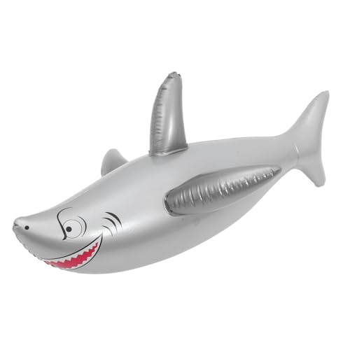 SOLUSTRE Aufblasbares Hai- Helium Party großer aufblasbarer Hai aufblasbare Tiere aufblasbarer schwimmender Hai Aufblasbare Meerestierspielzeuge PVC Grey SOLUSTRE Aufblasbares Hai- Helium Party großer aufblasbarer Hai aufblasbare Tiere aufblasbarer schwimmender Hai Aufblasbare Meerestierspielzeuge PVC Grey von SOLUSTRE