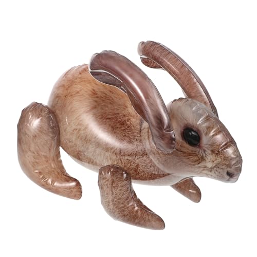 SOLUSTRE Aufblasbares Hasenmodell Realistisches Tierdesign für Kindergeburtstagsfeiern und Partydekorationen für Outdoor Aktivitäten und Zoo Themenpartys Sicheres von SOLUSTRE