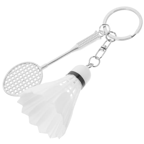 SOLUSTRE Badminton-Schlüsselanhänger badminton schlüsselanhänger badminton zubehör Badmintonschläger-Schlüsselanhänger Schlüsselanhänger für Badmintonschläger Zinklegierung von SOLUSTRE