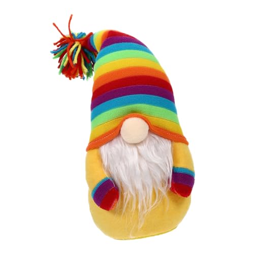 SOLUSTRE Bunte Gnomfigur aus Liebevoll Verarbeitet Dekoratives Wohnaccessoire Großes Gelbes Modell als und Tischdekoration für Zuhause und Büro SOLUSTRE Bunte Gnomfigur aus Liebevoll Verarbeitet Dekoratives Wohnaccessoire Großes Gelbes Modell als und Tischdekoration für Zuhause und Büro von SOLUSTRE