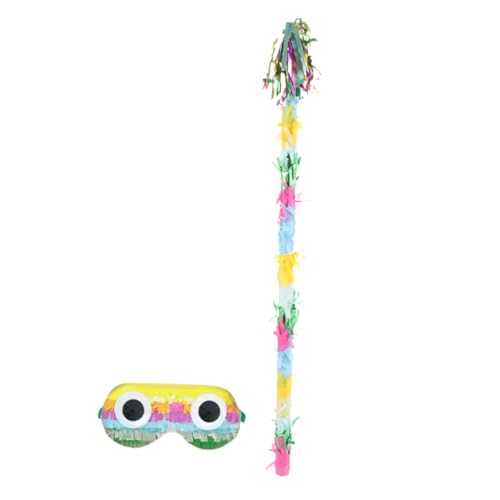 SOLUSTRE Buntes Pinata mit Augenmaske Leichtes Partyspiel für Kindergeburtstag Elastischer Augenbinde für Festliche Feierlichkeiten und Spannende Piñata Spiele SOLUSTRE Buntes Pinata mit Augenmaske Leichtes Partyspiel für Kindergeburtstag Elastischer Augenbinde für Festliche Feierlichkeiten und Spannende Piñata Spiele von SOLUSTRE