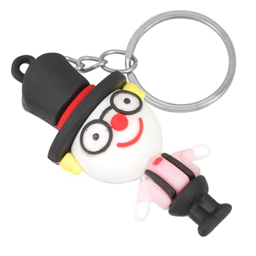 SOLUSTRE Cartoon Clown Schlüsselanhänger Damen Niedlicher Anhänger Modisches Taschen und Rucksackdekor Langlebig und Leicht SOLUSTRE Cartoon Clown Schlüsselanhänger Damen Niedlicher Anhänger Modisches Taschen und Rucksackdekor Langlebig und Leicht von SOLUSTRE