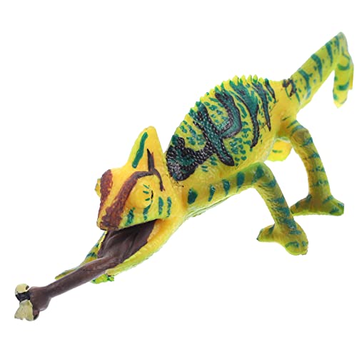 SOLUSTRE Chamäleon-Modell Reptil Iguana -tierfigur Gecko Echsendekor Pascal Echsenspielzeug Kleines Echsenspielzeug Echsen -tierfiguren PVC SOLUSTRE Chamäleon-Modell Reptil Iguana -tierfigur Gecko Echsendekor Pascal Echsenspielzeug Kleines Echsenspielzeug Echsen -tierfiguren PVC von SOLUSTRE