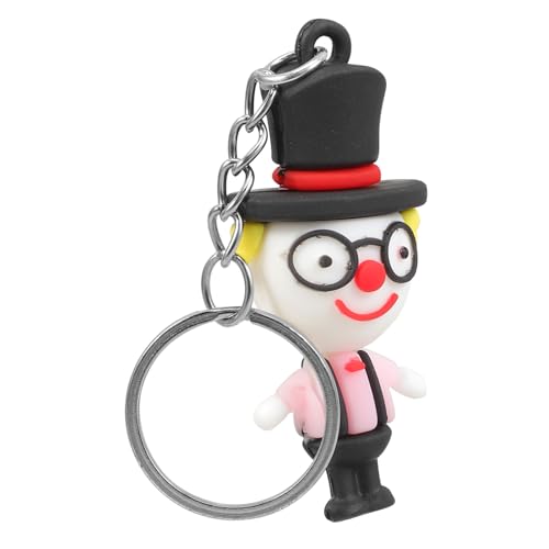 SOLUSTRE Clown-Puppen-Schlüsselanhänger Taschenanhänger Schlüsselanhänger süß lustiger schlüsselanhänger schlüsselkette schlüsselringe Cartoon -Schlüsselbund Schlüsseldekoration von SOLUSTRE