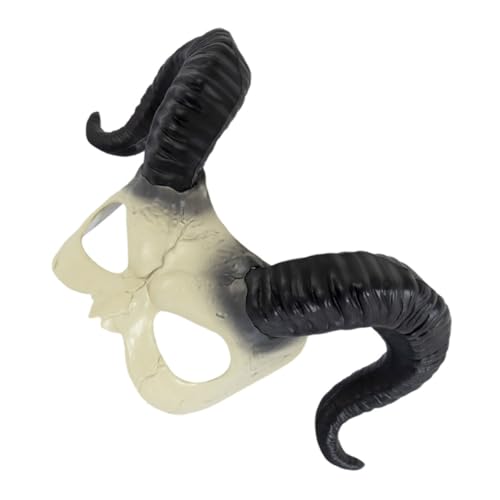 SOLUSTRE Creepy Halloween Ziegenkopf Halbgesichtsmaske mit Elastischem Band Weichem Kunststoff Gruseliges Tierkostüm für Karneval Maskerade Make Up Partys und Festliche Anlässe SOLUSTRE Creepy Halloween Ziegenkopf Halbgesichtsmaske mit Elastischem Band Weichem Kunststoff Gruseliges Tierkostüm für Karneval Maskerade Make Up Partys und Festliche Anlässe von SOLUSTRE