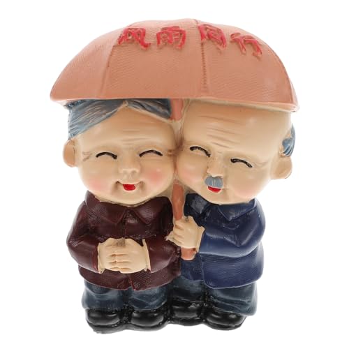 SOLUSTRE Dekorativer Kuchenstecker Großeltern Figur Resin Geburtstagskuchen Jubiläumstorte Hochzeitstorte Dekoration für Besondere Anlässe von SOLUSTRE