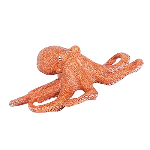 SOLUSTRE Dekoratives Octopus Modell aus Robustem Kunststoff Realistische Meeresfigur für Hausdekoration und Kinderzimmer Stehende Miniatur Meerestiere Figur Leicht und Langlebig für von SOLUSTRE