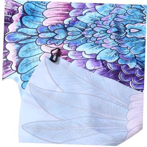 SOLUSTRE Eagle Flügel Umhang für Erwachsene Buntes Halloween Kostüm Accessoire Weiches Material Vielseitig für Karneval Cosplay Motto Party Auffälliger Vogel Flügel Schal für Fantasy von SOLUSTRE