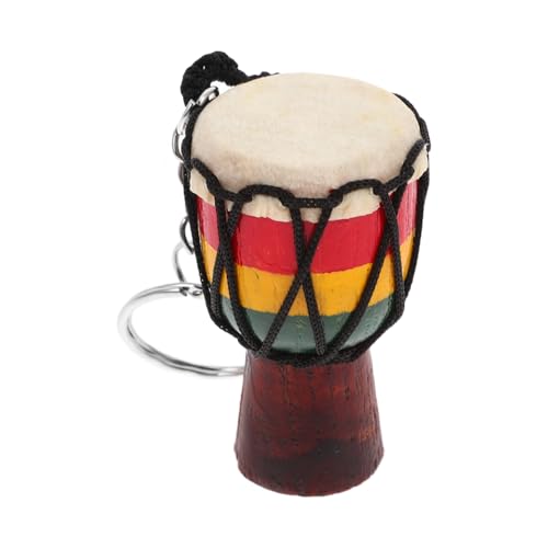SOLUSTRE Einzigartiger Djembe Schlüsselanhänger Handgefertigter Afrikanischer Trommel Anhänger für Rucksackdekoration Stilvolles Souvenir Schlüsselanhänger mit Afrikanischem Trommelmotiv SOLUSTRE Einzigartiger Djembe Schlüsselanhänger Handgefertigter Afrikanischer Trommel Anhänger für Rucksackdekoration Stilvolles Souvenir Schlüsselanhänger mit Afrikanischem Trommelmotiv von SOLUSTRE