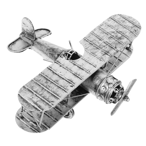 SOLUSTRE Flugzeugmodell Aus Schmiedeeisen Dekoration Thematisiert Ebene Junge Flugzeuge Flugzeug Doppeldecker Ornament Flugzeug Klein Flugzeugmodell Silver Eisen SOLUSTRE Flugzeugmodell Aus Schmiedeeisen Dekoration Thematisiert Ebene Junge Flugzeuge Flugzeug Doppeldecker Ornament Flugzeug Klein Flugzeugmodell Silver Eisen von SOLUSTRE