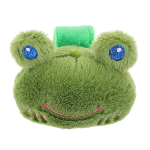 SOLUSTRE Frosch-armband Ausgestopft Kind Tiere Frösche Frosch-gastgeschenke Animal-slap-armbänder Tierschnapparmbänder Froschparty -dekorationen Frosch Stofftier Grün Plüsch von SOLUSTRE