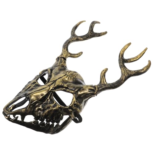 SOLUSTRE Geweihmaske Maskerade Masken Tierkopfmaske Tiermaske mit halbem Gesicht Hirsch Maske Maskerade Maske Männer Tierkopf Wanddekoration Hirschgeweih-Kostüm Hornmaske Schaum Golden SOLUSTRE Geweihmaske Maskerade Masken Tierkopfmaske Tiermaske mit halbem Gesicht Hirsch Maske Maskerade Maske Männer Tierkopf Wanddekoration Hirschgeweih-Kostüm Hornmaske Schaum Golden von SOLUSTRE