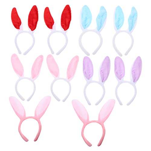 SOLUSTRE Haarband 10 Stücke Osterhasenohren Stirnband Plüsch Hasenohren Stirnband Für Cosplay Party Plüsch Haarbänder von SOLUSTRE