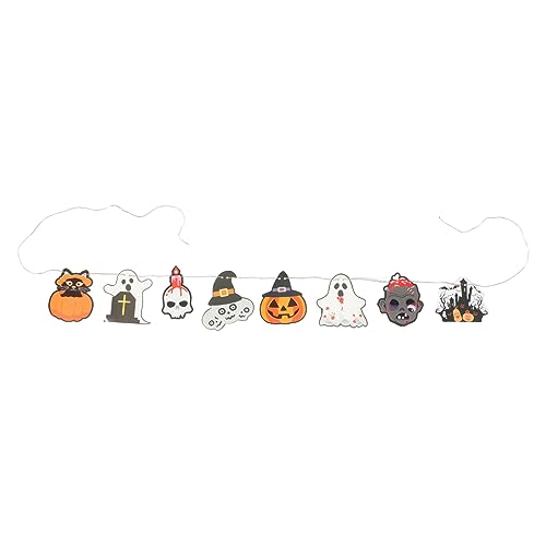 SOLUSTRE Halloween Papier Banner mit Hängender Girlande Leichtes Wiederverwendbares Party Deko für Halloween Feiern Innen und Außenbereich als Fotorequisite und Raumdekoration SOLUSTRE Halloween Papier Banner mit Hängender Girlande Leichtes Wiederverwendbares Party Deko für Halloween Feiern Innen und Außenbereich als Fotorequisite und Raumdekoration von SOLUSTRE