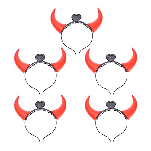 SOLUSTRE Halloween Teufel Hörner Stirnband mit Rot Blinkende Led- Leuchten Kopf Dekoration Licht Up Stirnband Halloween Kostüm Zubehör für Mädchen Frauen Home Festival Party (Rot Licht SOLUSTRE Halloween Teufel Hörner Stirnband mit Rot Blinkende Led- Leuchten Kopf Dekoration Licht Up Stirnband Halloween Kostüm Zubehör für Mädchen Frauen Home Festival Party (Rot Licht von SOLUSTRE