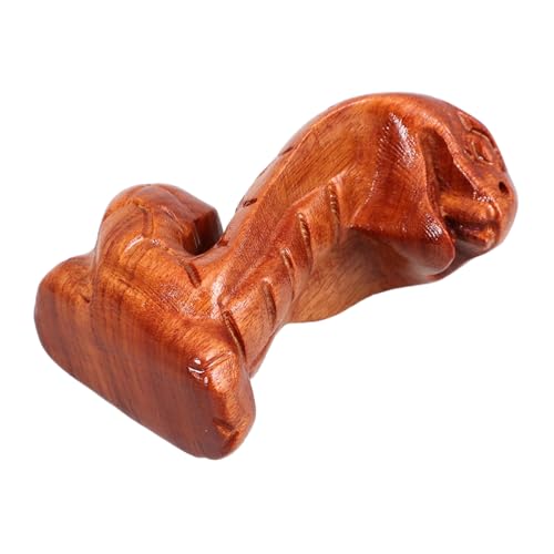 SOLUSTRE Holz Geschnitzte Schlangenfigur Realistische Simulation Tierfigur Holzdekor Tischornament für Garten Balkon Wohnkultur Feng Shui Glücksbringer von SOLUSTRE